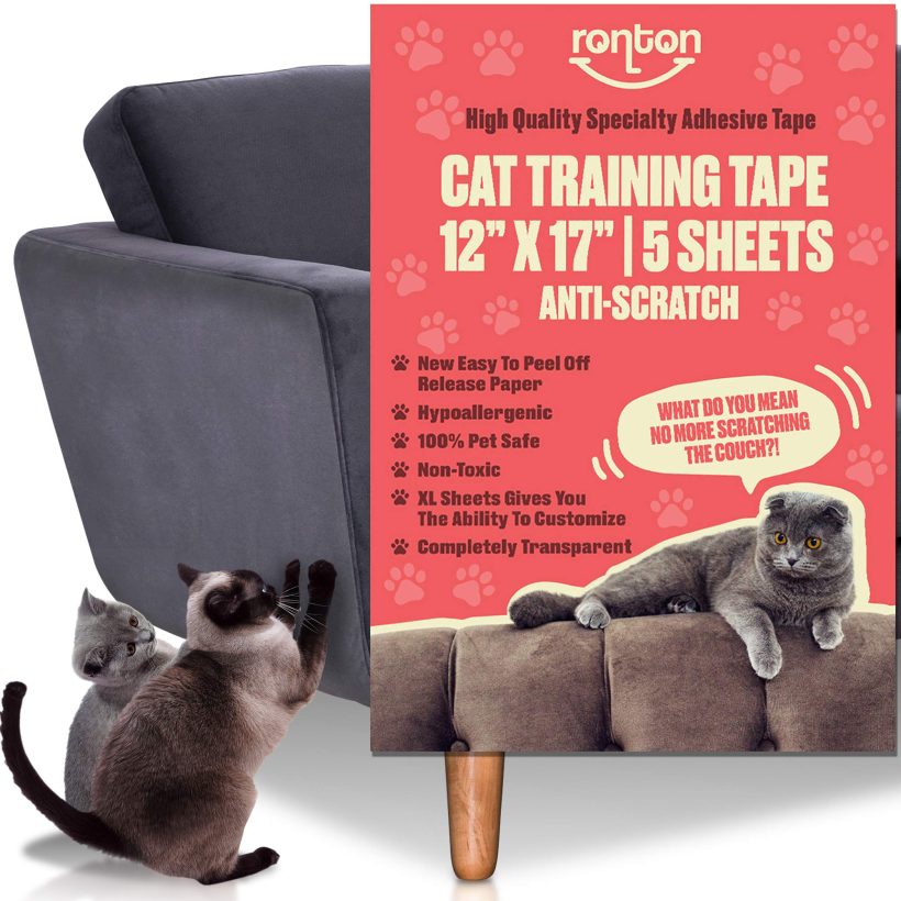 Ronton Cat Scratch Deterrent Tape - 12 in X 17