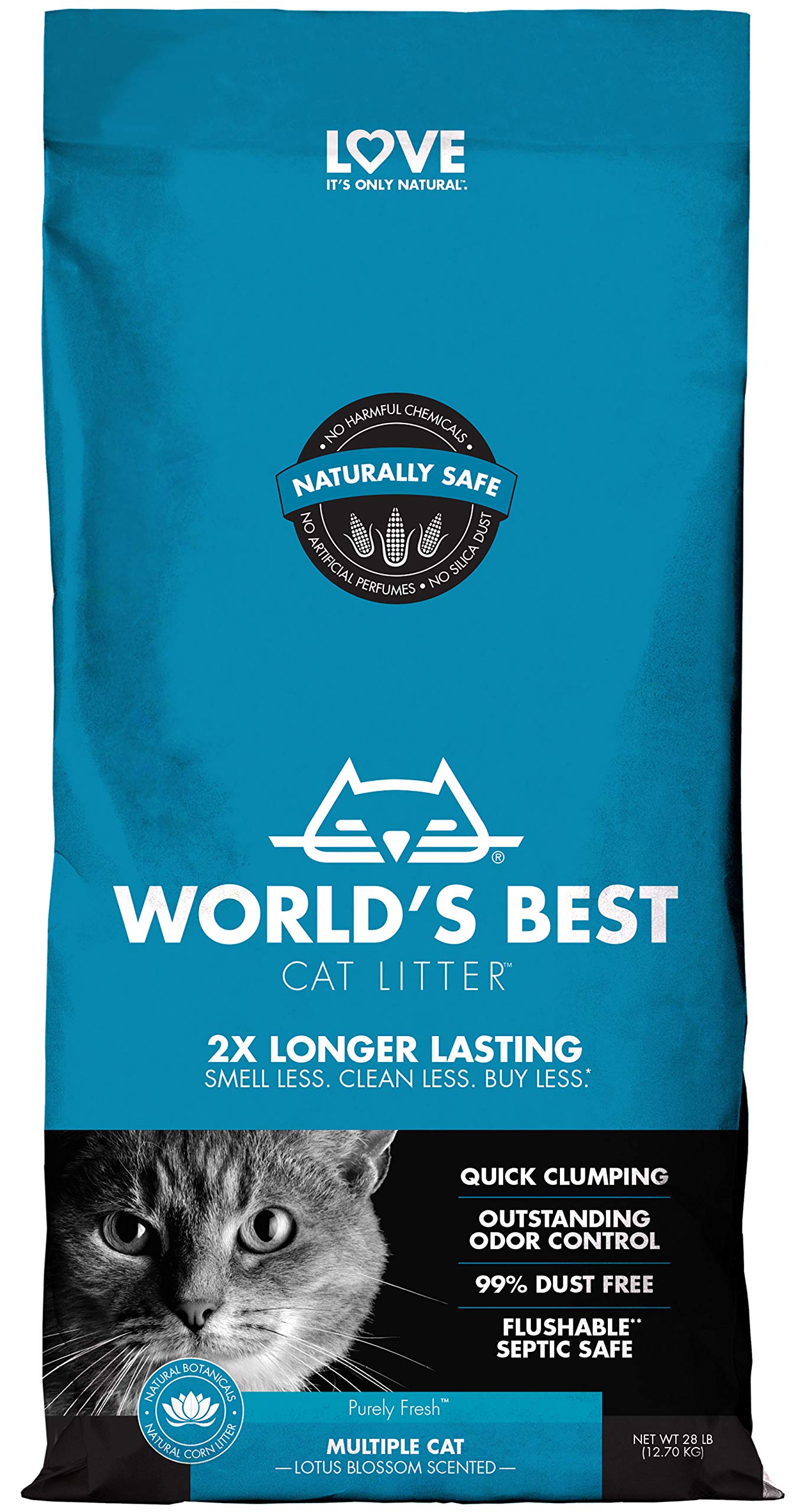 WORLD'S BEST CAT LITTER Multiple Cat Lotus Blossom Scented