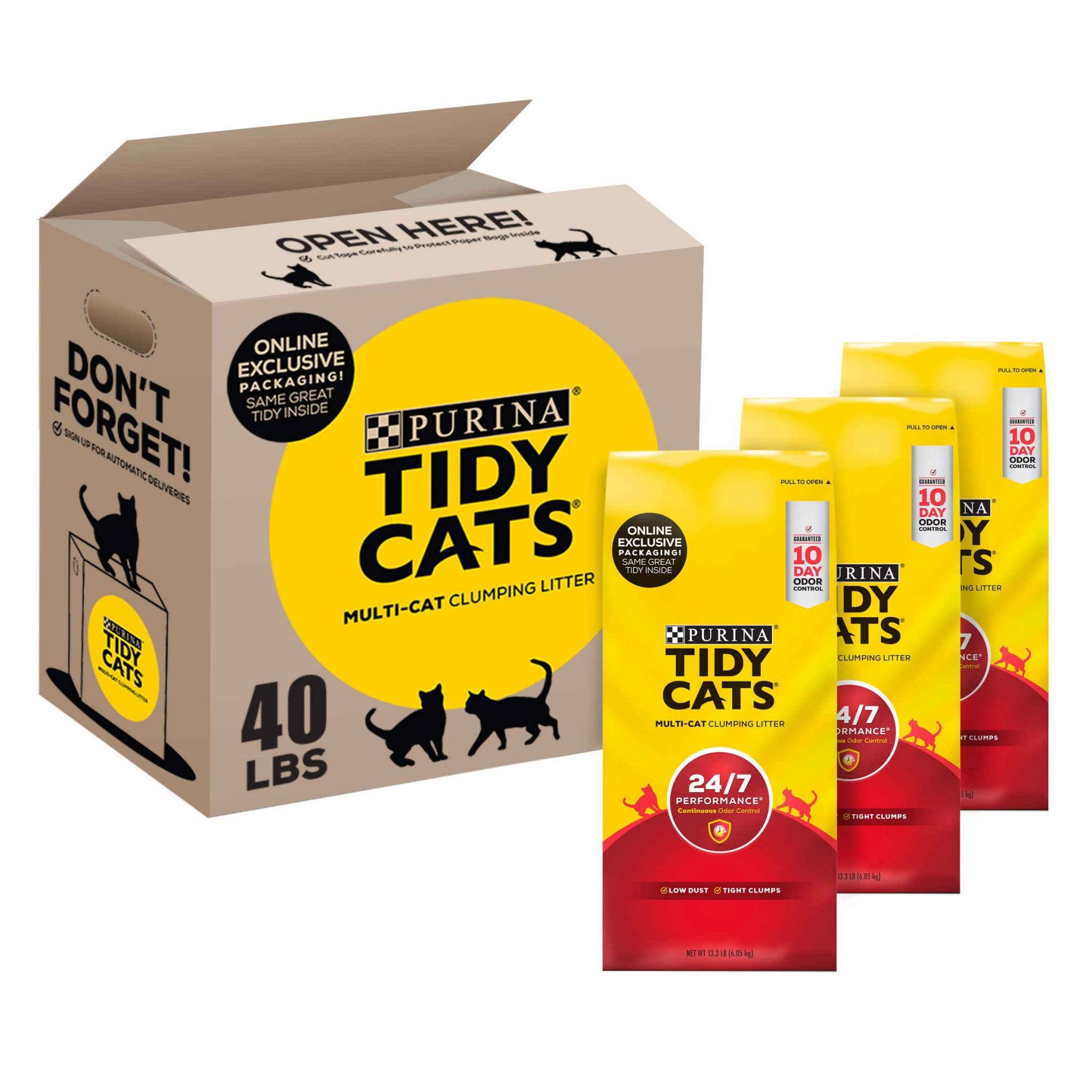 Tidy Cats Clumping Cat Litter Clay Cat Litter, Recyclable Box Review ...