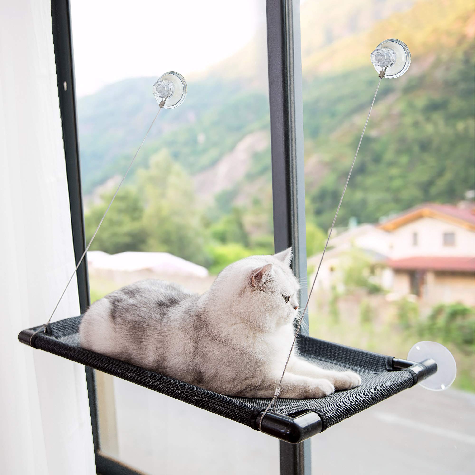 HIPIPET Cat Hammock Window Resting Seat Perch