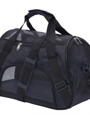Small Cats Travel Carrier Airline Approved Black