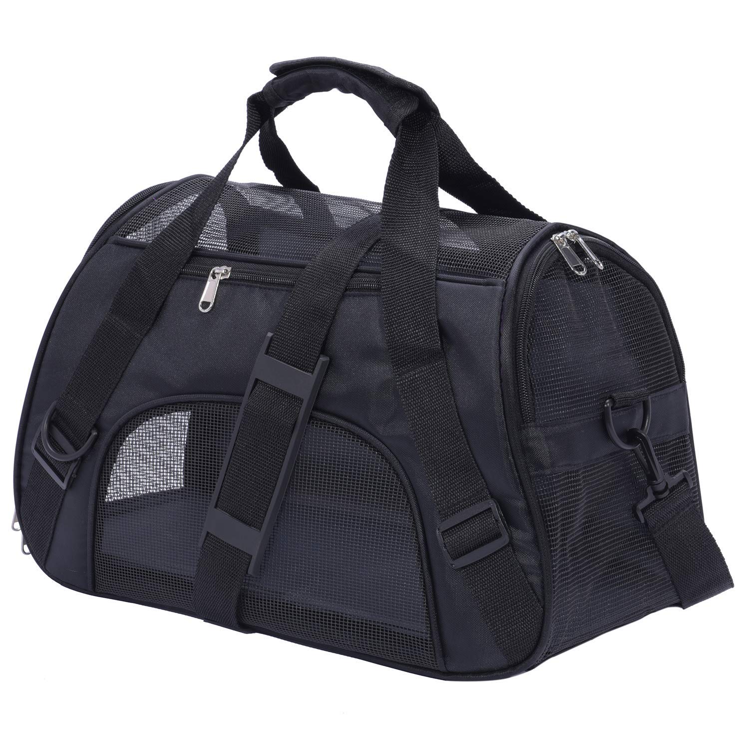 Small Cats Travel Carrier Airline Approved Black