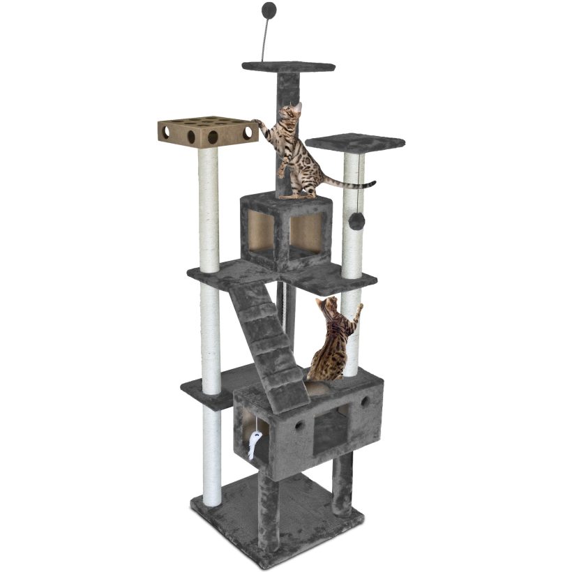 Furhaven Pet Cat Tree - Tiger Tough Cat Tree House