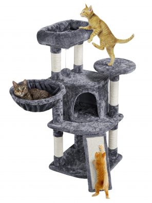 Cat Tower with Scratching Posts & Scratching Board