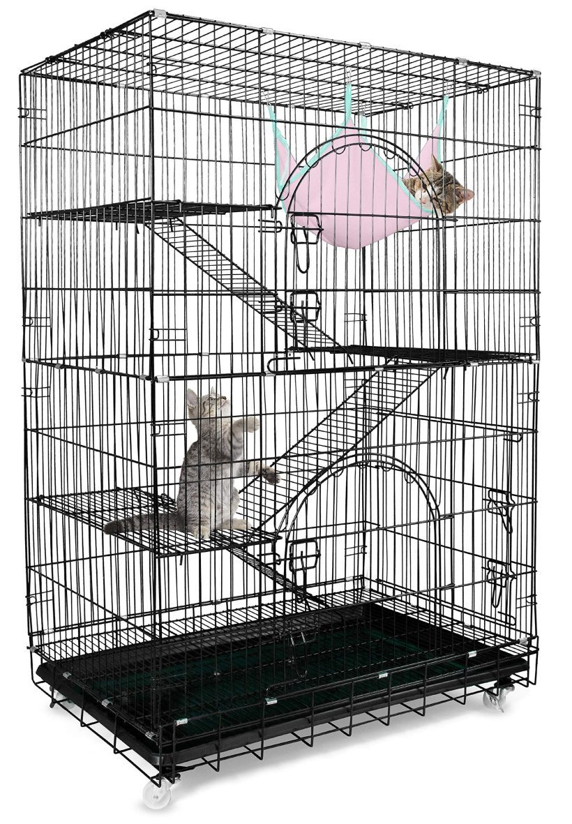 Metal Pet Crate Playpen with 3 Openings