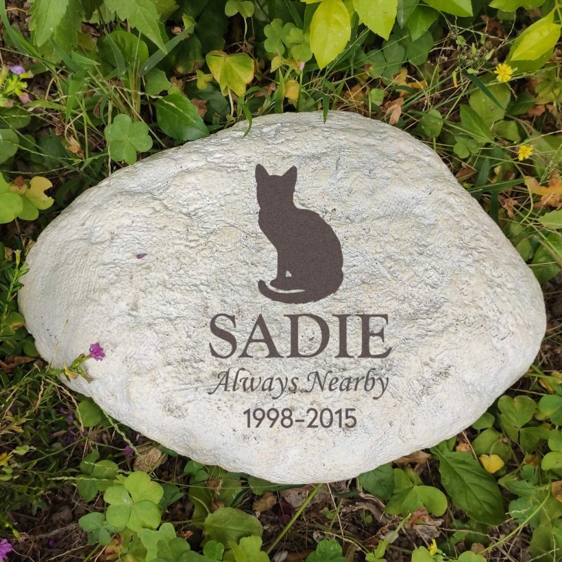 Personalized Cat Memorial Stone Cat Loss Gift