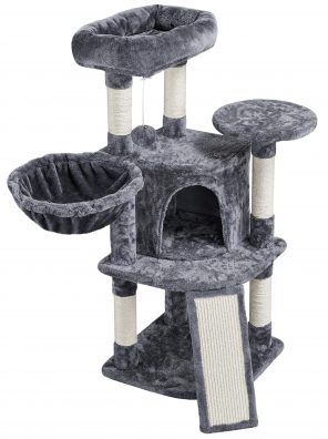 Cat Tree with Sisal-Covered Scratching Posts