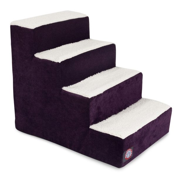 Cats Portable Pet Stairs Purple