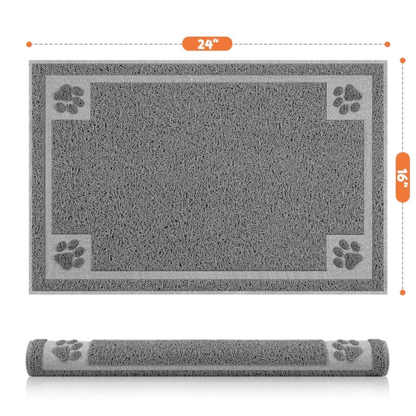 Small Cats Pet Feeding Mat for Food and Water Flexible and Waterproof